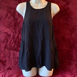 Black rayon tank. Size M.